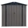 Storage Buildings and Sheds 6x4 FT Outdoor Metal Garden Shed Utility Tool Storage with Double Door & Lock for Tools, Lawn Equipment Storage Buildings and Sheds 6x4 FT Outdoor Metal Garden Shed Utility Tool Storage with Double Door & Lock for Tools, Lawn Equipment