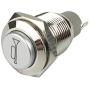 ESUPPORT 12V Car Red LED Momentary Speaker Push Button Metal Switch