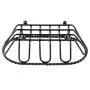 G.E.T. Enterprises Black Oblong Braided Rim Metal Wire Basket Iron Powder Coated Wire Baskets Collection 4-33453 (Pack of 1)