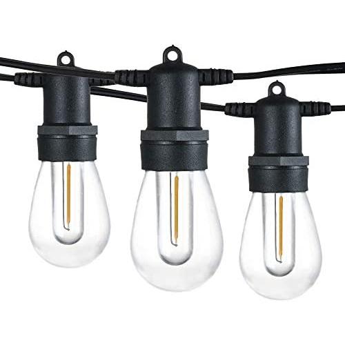 Banord 51FT Outdoor Shatterproof LED String Lights, Waterproof 17 Hanging Sockets with 18 x Dimmable LED Bulb Garden Light String, Waterproof Vintage Patio Lights for Wedding Party Banord 51FT Outdoor Shatterproof LED String Lights, Waterproof 17 Hanging Sockets with 18 x Dimmable LED Bulb Garden Light String, Waterproof Vintage Patio Lights for Wedding Party