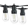 Banord 51FT Outdoor Shatterproof LED String Lights, Waterproof 17 Hanging Sockets with 18 x Dimmable LED Bulb Garden Light String, Waterproof Vintage Patio Lights for Wedding Party