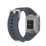 KingAcc Compatible Replacement Bands for Fitbit Ionic, Soft Silicone Fitbit Ionic Band with Metal Buckle Fitness Wristband Strap Women Men (1-Pack, Dark Gray, Large)