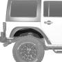 Hooke Road Wrangler JK Steel Inner Fender Liners Rear Fender Mud Guards Compatible with Jeep Wrangler JK & Unlimited 2007-2018