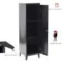 HouseinBox 3-in-1 Lockable Storage 3 Shelves Cabinet Home Office Filing Organier Kids Toy Gym Room Locker Keeper Legs Detachable …