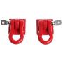 ShareGoo Metal Climbing Trailer Tow Hook Hooks Buckle Winch Shackles Accessory for 1/10 Scale RC Crawler Truck D90 SCX-10 Climbing Car,Red