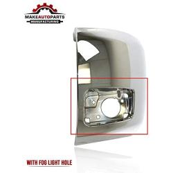 Make Auto Parts Manufacturing Driver Side Front Bumper End Cap Chrome With Fog Lamps Hole For Silverado 1500 2007 2008 2009 2010 2011 2012 2013 - GM1004156