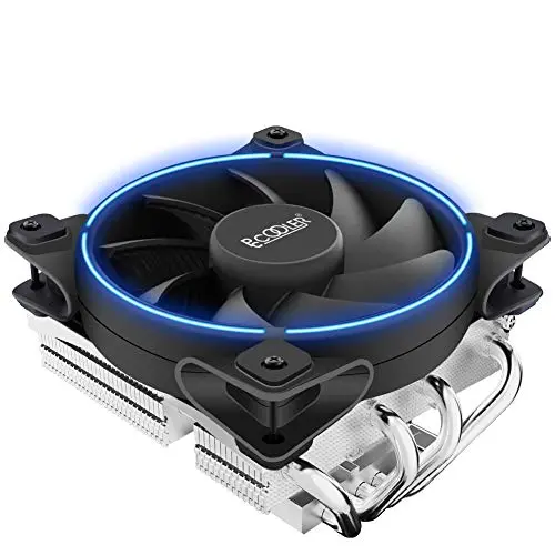 Pccooler Gl-46U CPU Cooler | 120mm PWM SilentPro Corona LED Fan | Universal Metal EasySET Pro Bracket | Compatible with AMD Socket AM4 | Intel LGA 20XX Pccooler Gl-46U CPU Cooler | 120mm PWM SilentPro Corona LED Fan | Universal Metal EasySET Pro Bracket | Compatible with AMD Socket AM4 | Intel LGA 20XX