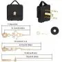 JJDD High Torque Clock Replacement Movement,Clock Movement Metal Clock Needle Kit,31MM Long DIY Repair Quartz Wall Clock Movement,8 PCS
