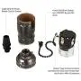Onite 2 PCS UL Listed E26 Type 1/8 inch Pipe Thread US-Standard Screw Basic Metal Lamp Socket with Pull Chain Switch (Black)