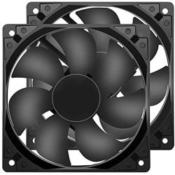 Strong Quiet 12025 Fan 120x120x25mm 12cm 120mm Computer Case Fan DC 12V Cooling Fan for Computer case 2Pin 2 Wire 1600RPM 2-Pack