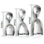 Linsoir Beads Metal Pinch Clip Bail Bead Pendant Connector Jewelry Findings Rhodium Plated 7X20mm Pack of 50