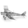 Metal Earth Fascinations DH82 Tiger Moth Airplane 3D Metal Model Kit