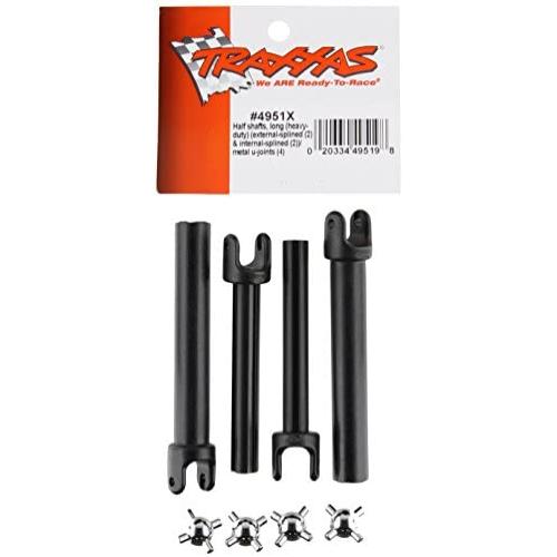 Traxxas 4951X Long Heavy-Duty Half Shafts with Metal U-Joints (pair)