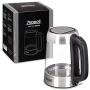 Zeppoli Electric Kettle - Fast Boiling and Cordless Glass Tea Kettle (1.7L) Stainless Steel Finish Hot Water Kettle – Hot Water Dispenser, Tea Pot Water Heater with Auto Shut-Off and Boil-Dry Protection