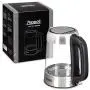 Zeppoli Electric Kettle - Fast Boiling and Cordless Glass Tea Kettle (1.7L) Stainless Steel Finish Hot Water Kettle – Hot Water Dispenser, Tea Pot Water Heater with Auto Shut-Off and Boil-Dry Protection
