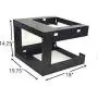 Raising Electronics 6U Wall Mount Open Frame 19 Inch Server Equipment Rack Threaded 18 Inch depth Black (6U) Raising Electronics 6U Wall Mount Open Frame 19 Inch Server Equipment Rack Threaded 18 Inch depth Black (6U)