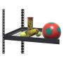 Edsal TRK-482478W5 Black Steel Shelving, 78'' Height x 48'' Width x 24'' Depth