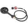 Concord 6'' Diameter High Pressure Burner Head with Brass Orifice and Build in Stand (Burner Head with Regulator Hose)