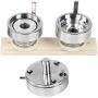 32mm Round Button Mold, DIY Aluminum Alloy Interchangeable Die Badge Maker Punch Press Mould for Button Maker Badge Machine