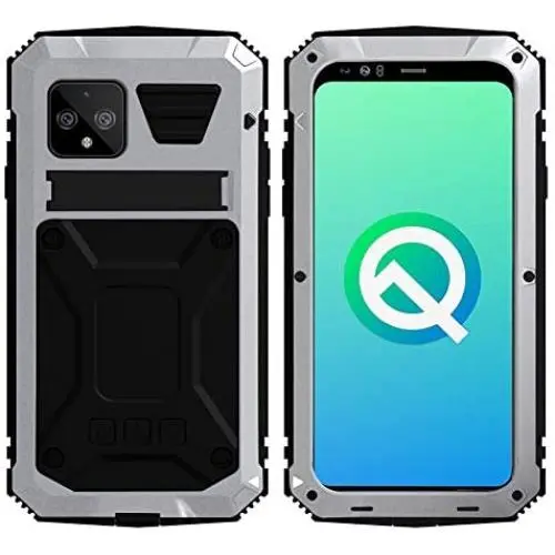 Simicoo Googel Pixel 4 XL Aluminum Alloy Metal Bumper Silicone Case Hybrid Military Shockproof Heavy Duty Armor Defender Tough Built-in Gorilla Glass Cover for Googel Pixel 4 XL (Sliver, Pixel 4XL) Simicoo Googel Pixel 4 XL Aluminum Alloy Metal Bumper Silicone Case Hybrid Military Shockproof Heavy Duty Armor Defender Tough Built-in Gorilla Glass Cover for Googel Pixel 4 XL (Sliver, Pixel 4XL)