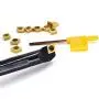 OSCARBIDE 5/8 x 8Indexable Boring Bar Right-Hand Sclcr Boring Bar with 10 Pieces Carbide Insert CCMT09T304(CCMT32.5)