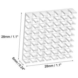 uxcell Electronic Radiators Heatsink for MOS GPU IC Chip Silver 28 x 28 x 6 mm 10pcs