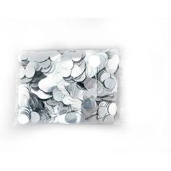 Ultimate Confetti 1'' Silver Metallic Confetti Circles-30,000 Pieces-Perfect for Weddings-NYE-Decorations-Balloons-Parties