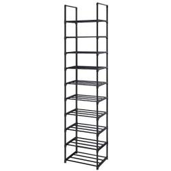 OYREL Shoe Rack, Sturdy Metal Shoe Rack Organizer,Narrow Shoe Rack,Shoe Racks for Closets,Shoes Rack,Shoe Stand,Shoe Shelf (10 Tier)