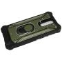 Eaglecell - for LG K40, Harmony 3, Xpression Plus 2 (2019) LM-X420, LG Solo LTE L423DL - Aluminum Metal Hybrid Phone Case with Stand - ZY0 Dark Green