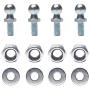 Monrand 13mm Ball Studs With Hardware, Round Ball Screws Metal for Gas Lift Support Strut Fitting, 5/16-18 Thread x 5/8'' Long Shank,4 Pack