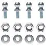 Monrand 10mm Ball Studs With Hardware, Round Ball Screws Metal for Gas Lift Support Strut Fitting, 5/16-18 Thread x1'' Long Shank, 4 Pack Monrand 10mm Ball Studs With Hardware, Round Ball Screws Metal for Gas Lift Support Strut Fitting, 5/16-18 Thread x1'' Long Shank, 4 Pack