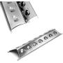Hongso Stainless Steel Heat Plate Tent for Kenmore 2518SL-2003-N, Master Forge 2518-3, 3218LT, L3218, Brinkmann 810-8410-S, Perfect Flame, Charmglow, 15 3/8 Inches Flavorizer Bar SPE181 (4-Pack)