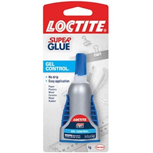 Loctite Super Glue Gel Control, 4 Gram Bottle (1364076), Clear, Single Loctite Super Glue Gel Control, 4 Gram Bottle (1364076), Clear, Single