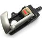 Otois Interior Door Handle Metal Gray Beige Key Lock Button 826102B010J9 Front Left for Hyundai 2007 2012 Santa Fe