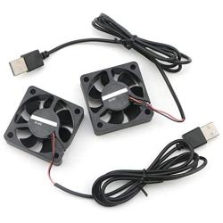 2PCS Heatsink 5015 Cooling Fan 3 Lines DC 5V 5CM Case Fan for CPU TV Box Router