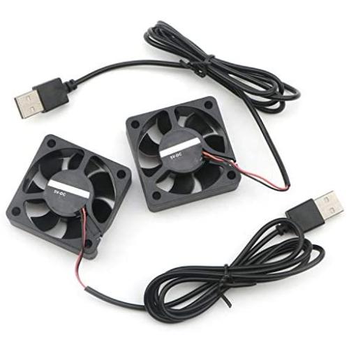 2PCS Heatsink 5015 Cooling Fan 3 Lines DC 5V 5CM Case Fan for CPU TV Box Router