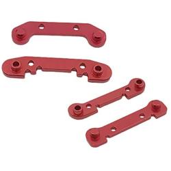 F Fityle 4pcs Upgrade Metal Reinforced Swing Arm RC Car Model Replace Set for 1:14 Wltoys 144001 - Red