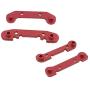 F Fityle 4pcs Upgrade Metal Reinforced Swing Arm RC Car Model Replace Set for 1:14 Wltoys 144001 - Red