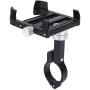 Velaurs Mobile Phone Holder, Mobile Phone Bracket, Anti-Skid Adjustable 360° Rotating Metal Bike for Electric Bike Bicycle Bicycle Part Cycling Mobile Phone Mount