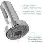 Kitchen Faucet Sprayer Head, Angle Simple Pull Out Sink Faucet Spray Head Nozzle Kitchen Pull Down Faucet Nozzle Spout Replacement Part 2 Functions, Chrome Kitchen Faucet Sprayer Head, Angle Simple Pull Out Sink Faucet Spray Head Nozzle Kitchen Pull Down Faucet Nozzle Spout Replacement Part 2 Functions, Chrome