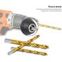 EnerTwist Titanium Drill Bit Kit Set for Metal and Wood 230-Piece - Anti-Walking 135° Tip Coated HSS from 3/64'' up to 1/2 Inch, ET-DBA-230B