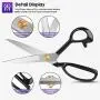Sewing Scissors, Fabric Scissors, iBayam Professional 9'' All Purpose Heavy Duty Ultra Sharp Scissors Tailor Dressmaker Craft Paper Shears Office Scissors, Silky Smooth Cutting, Right-Handed Sewing Scissors, Fabric Scissors, iBayam Professional 9'' All Purpose Heavy Duty Ultra Sharp Scissors Tailor Dressmaker Craft Paper Shears Office Scissors, Silky Smooth Cutting, Right-Handed