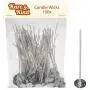 Candle Wicks for Candle Making - 100 Pieces - Coated with Natural Soy Wax, Low Smoke - Cotton Threads Woven with Paper - Contains No Lead, Zinc or Other Metals - Ready to Use