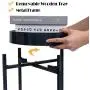 HAWOO Small Round Side Tables, Metal End Table with Removeable Wood Tray, (23.5'' Hx13.25 L), Adjust Accent Snack Table Coffee Table Nightstand for Living Room Bedroom, Navy HAWOO Small Round Side Tables, Metal End Table with Removeable Wood Tray, (23.5'' Hx13.25 L), Adjust Accent Snack Table Coffee Table Nightstand for Living Room Bedroom, Navy