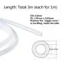Aokin 3 Pcs Bowden PTFE Tubing (1m/Pcs) for 1.75mm Filament with 4 Pcs PC4-M6 Fittings and 4 Pcs PC4-M10 Pneumatic Fittings for Creality Ender 3/3 Pro/5/CR-10/10S 3D Printer, etc.