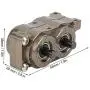 RC Transfer Case, CNC Metal Forward and Reverse Transfer Case Replacement Parts for SCX10 1/10 RC Crawler