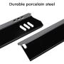 Hisencn 15 inch Heat Plate Replacement for Dyna-glo DGF510SBP, DGF510SSP, Backyard GBC1460W, GBC1461W, BY13-101-001-13, Uniflame GBC1059WB, BHG, 15'' Porcelain Steel Grill Heat Shield Tent Flame Tamer