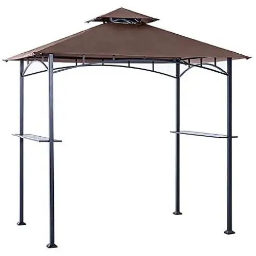 ABCCANOPY Grill Shelter Replacement Canopy Roof ONLY FIT for Gazebo Model L-GZ238PST-11 (Brown) ABCCANOPY Grill Shelter Replacement Canopy Roof ONLY FIT for Gazebo Model L-GZ238PST-11 (Brown)