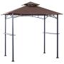 ABCCANOPY Grill Shelter Replacement Canopy Roof ONLY FIT for Gazebo Model L-GZ238PST-11 (Brown)