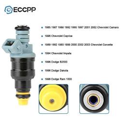 ECCPP 8pcs Fuel Injectors fit Jeep Grand Cherokee,Chevy Camaro/Caprice/Corvette/Impala,Dodge B2500/Dakota/Ram 1500 2500 Van/Ram 3500,Ford Crown Victoria/Excursion/F F-250 F-350 Super Duty/Mustang